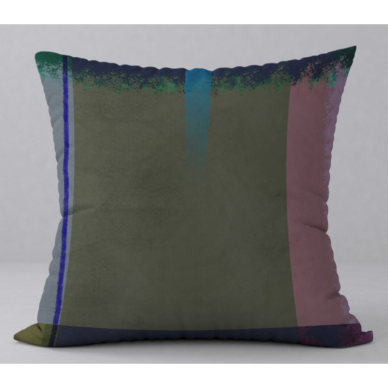Abstract Reversible Throw Pillow, 24" H x 24" W