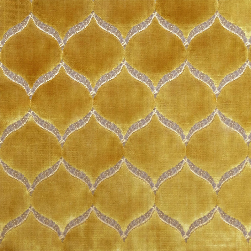Medallian Velvet | Eliza Fabric, Gold