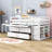 Jakilah Kids Loft Bed with Drawers-991918697-991918703