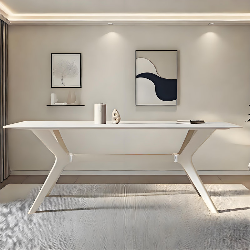 Simple and Modern Dining Table, 29.52"H x 78.74"L x 35.43"W