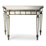 Fanning 40'' Glass Top Console Table