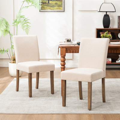 Solid Wood Upholstered Dining Chairs