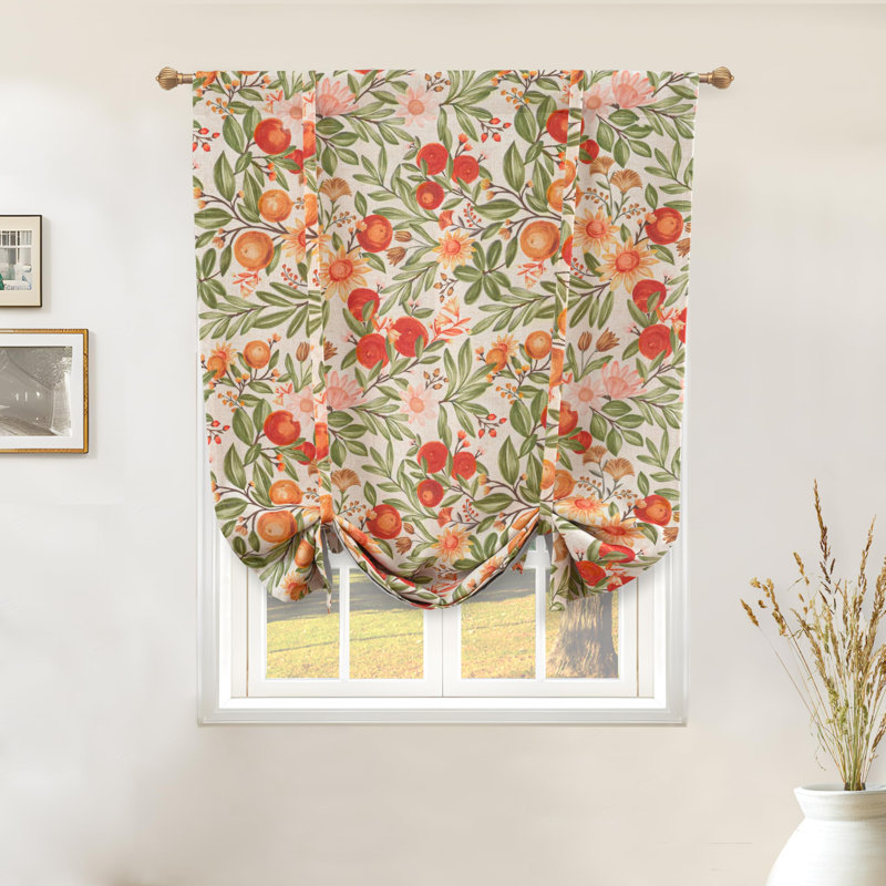 Lal FloralBlackoutThermalRod pocketCurtain Panels, 39" W x 55" L