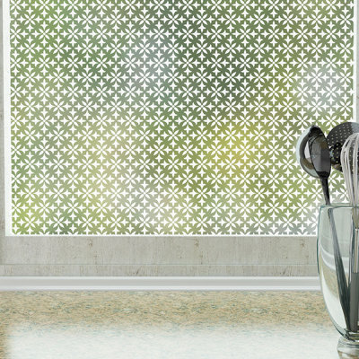 Abstract Non-Wall Damaging Window Decal