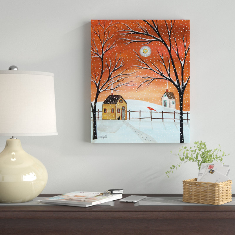 « wintersteen folk art ii », reproduction d’art sur toile tendue