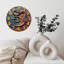 Horloge murale mosaïque lézard reptile coloré