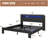 Wood Platform Bed With Storage LED Light Headboard-950207892-960076073