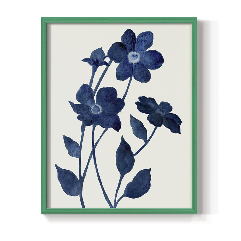 «Indigo Bloom II», H 15 po x l 12 po, Vert