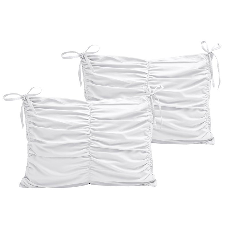  Comforter Set, Queen Comforter + 2 Standard Shams, White
