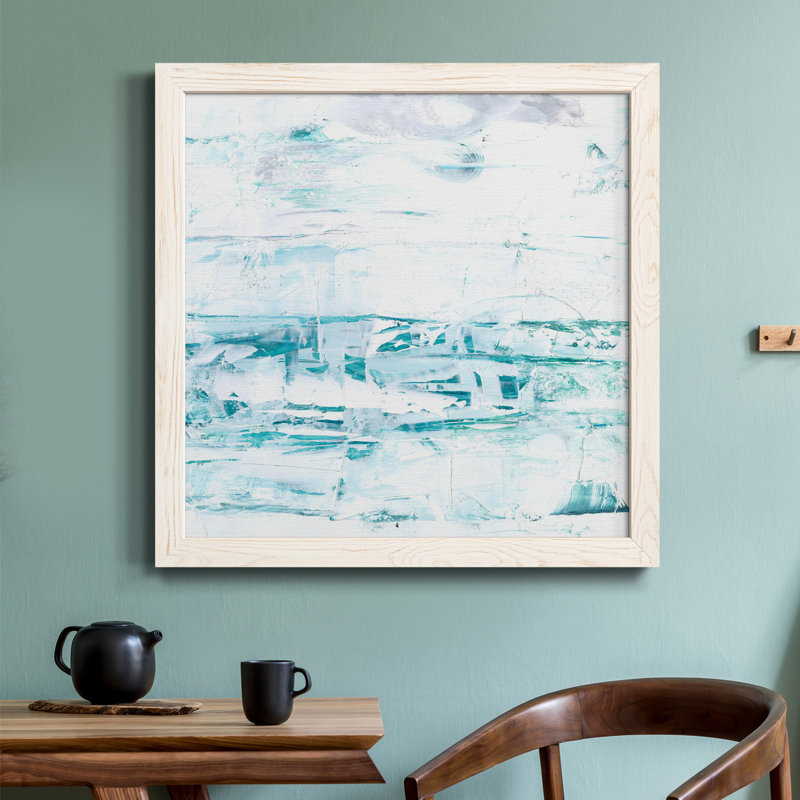 Caraïbes - Courants II - Toile encadrée de qualité supérieure - prête à être accrochée, Blanc, H 20 po x l 20 po x P 1,5 po