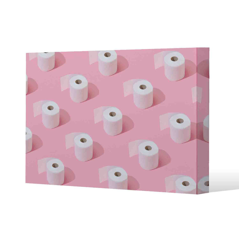 Toilet Rolls by Andrew Lee - Wrapped Canvas Print, 76cm H x 101cm W x 4cm D