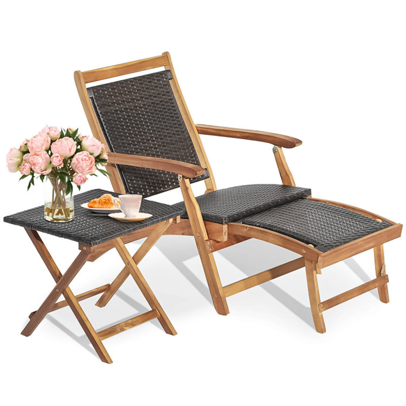 Fauteuil de patio pliant Caraker
