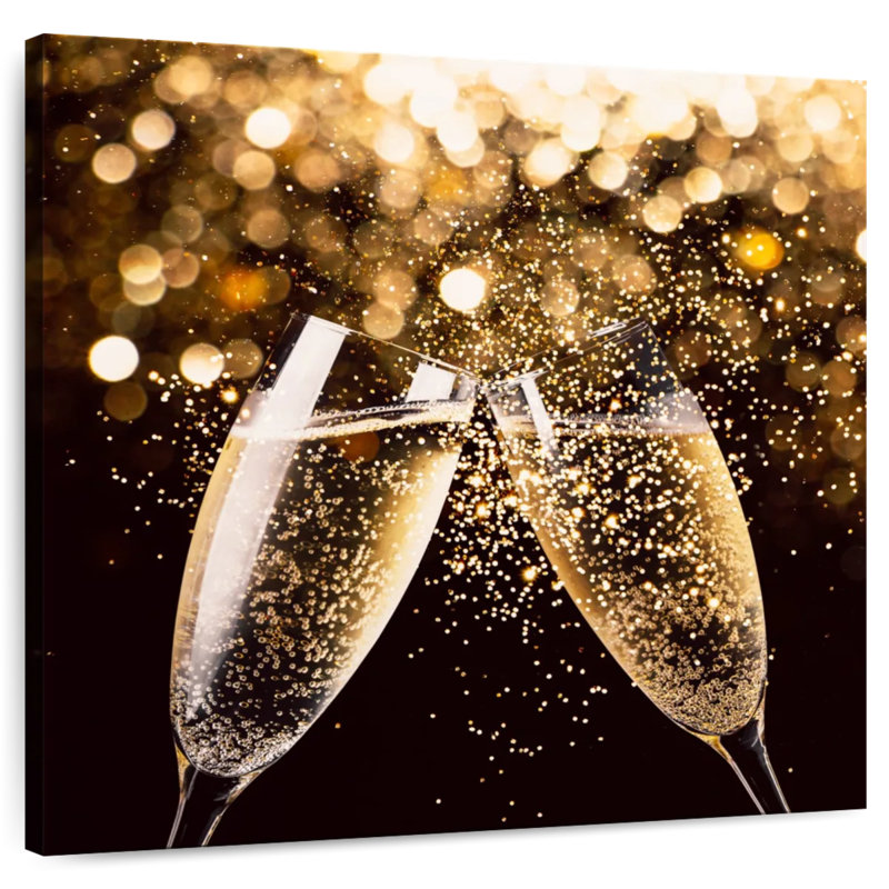 Yarlin Festive Champagne Toast, 24" H x 24" W