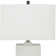 Ceramic Fluted Base White Table Lamp with Drum Shade