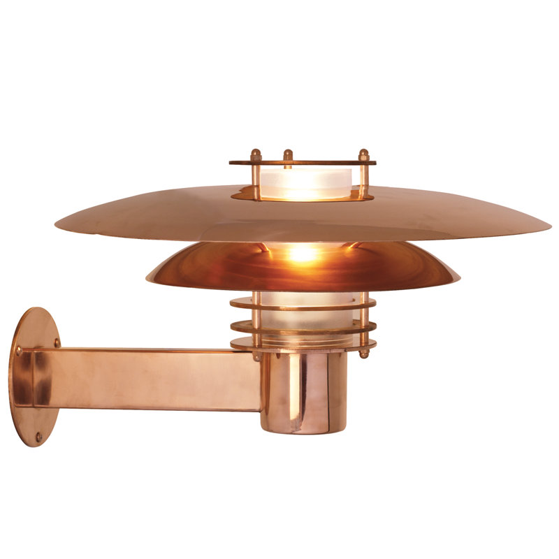 Seren 22cm H Outdoor Armed Sconce, Copper