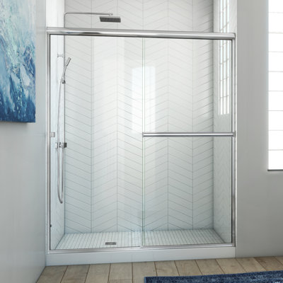 Lese - W x 70.375'' H Bypass Door Frameless Shower Door with