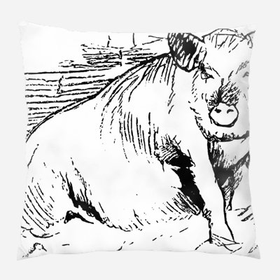 Jeffers Chalk Out Throw Pillow