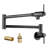 Wall Mount Pot Filler Kitchen Faucet Solid Brass With Retractable Arm-121435992