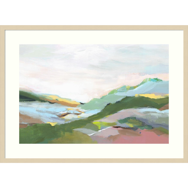 «Highland I» par Isabelle Z - reproduction d'art encadrée, H 27 po x l 37 po, Papier avec cadre naturel