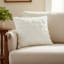 Cotton White Rectangular Backrest Cushion