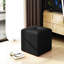 Siège gris anthracite - carré, tissu, Living & Essential, 16,5 po x 16,5 po x 17,15 po, utilisation de la pièce de 6,55 lb