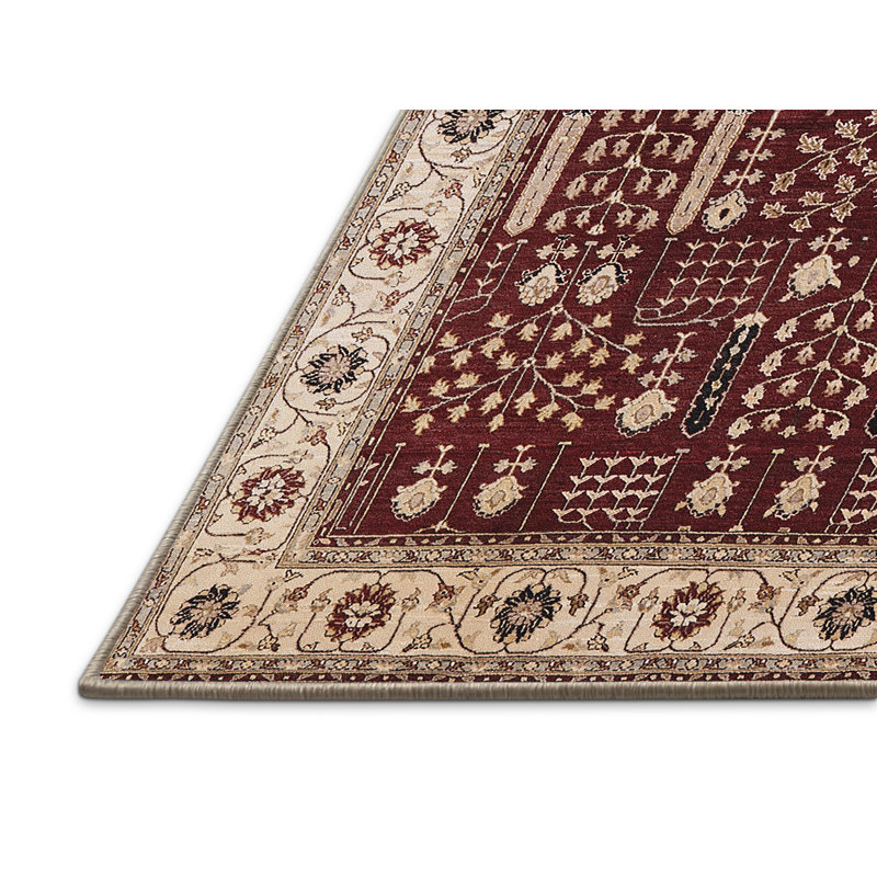 Tapis oriental beige / rouge Curson, Tapis de couloir 2 pi x 5 pi