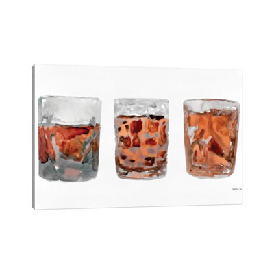 Bourbon Glasses II - Painting on Canvas
