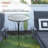 Abdoul Round Glass Outdoor Bistro Table