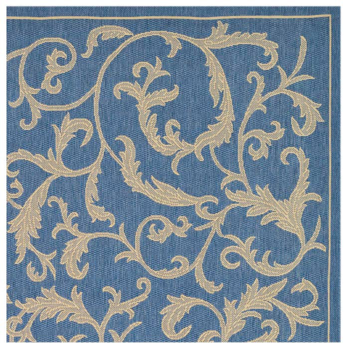 Carolino Performance Floral Indoor/Outdoor Area Rug, Square 7'1