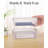 6 Pack Extra Large Plastic Pencil Box, Clear Marker Storage Box, Plastic Container With Lid, Stackable Storage Box