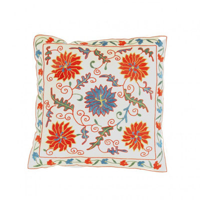 Coussin TS 192 Ivory Suzani Turkish