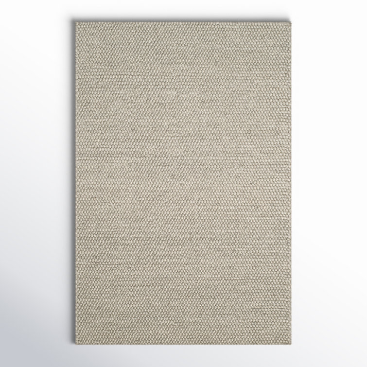 Elle Handmade Wool Silver Rug