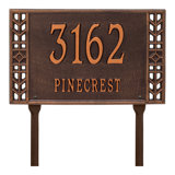 Boston Personalized Standard 2-Line Lawn Address Sign