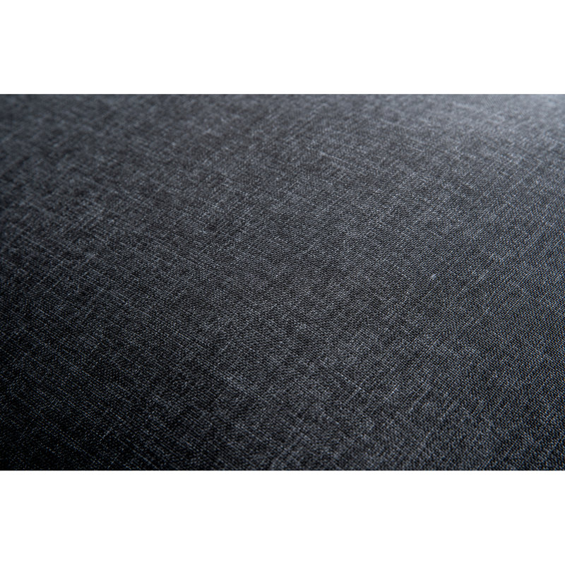 Fauteuil d'appoint Morgan gris anthracite moucheté, Noir