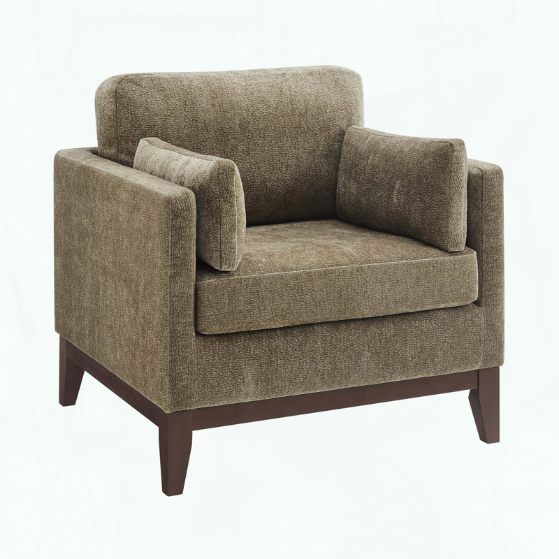 Chaise avec accoudoirs Chalco, Vert