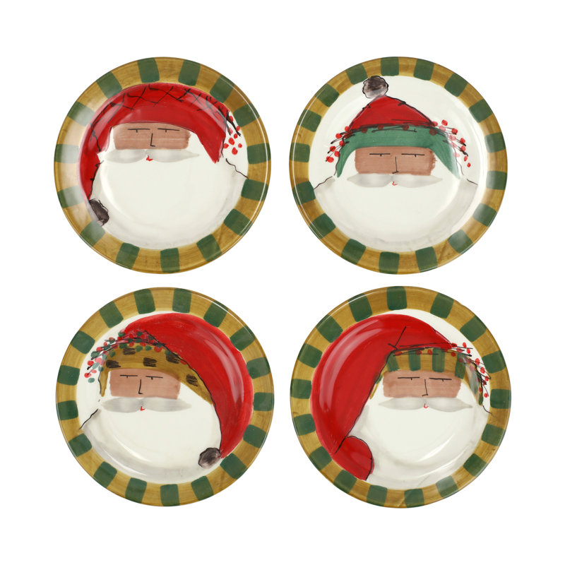 Old St. Nick Multicultural Assorted Round Salad Plates
