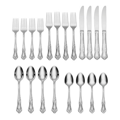 20-Piece Stainless Steel Flatware Set Service for 4