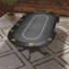 IDS POKER Aura Poker Table 10Player 96 pouces Jumbo porte-gobelets en tissu noir-88946504