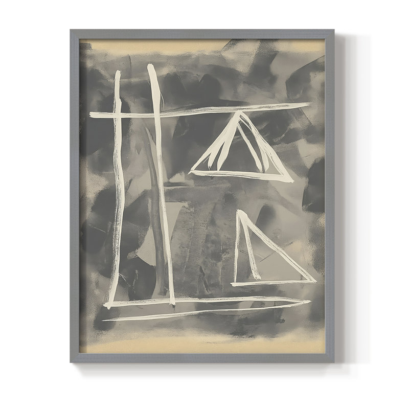 "ABSTRACT Series DCCLxxxx" par J Paul, H 11 po x l 9 po, Gris