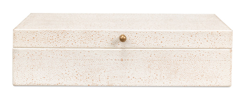 Gatsburg Handmade Decorative Box, White