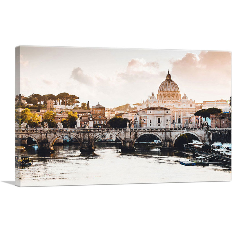 Cathédrale Saint-Pierre, Rome, Italie, reproduction de photo sur toile tendue, H 12 po x l 18 po x P 0,75 po