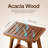 18" Acacia Shower Bench For Inside Shower - 450lbs Capacity Wooden Shower Stool Benches Waterproof For Shaving Legs - Bench Seat With Storage Towel Shelf For Bathroom-1465927781