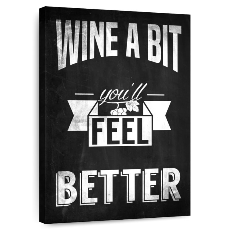 Kema Wine A Bit Sign, 24" H x 16" W