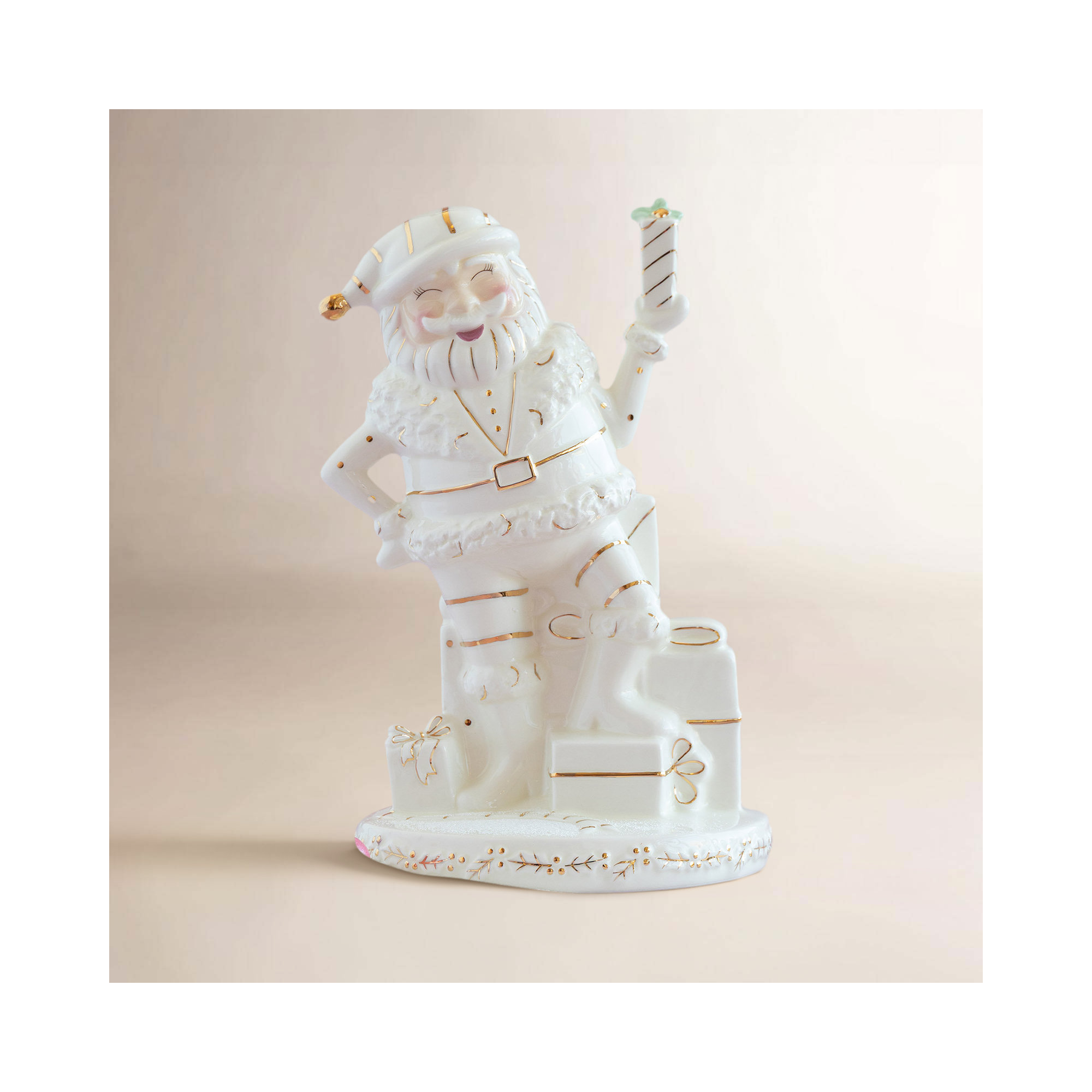 Papa Noel Figure, Ceramic, 12"