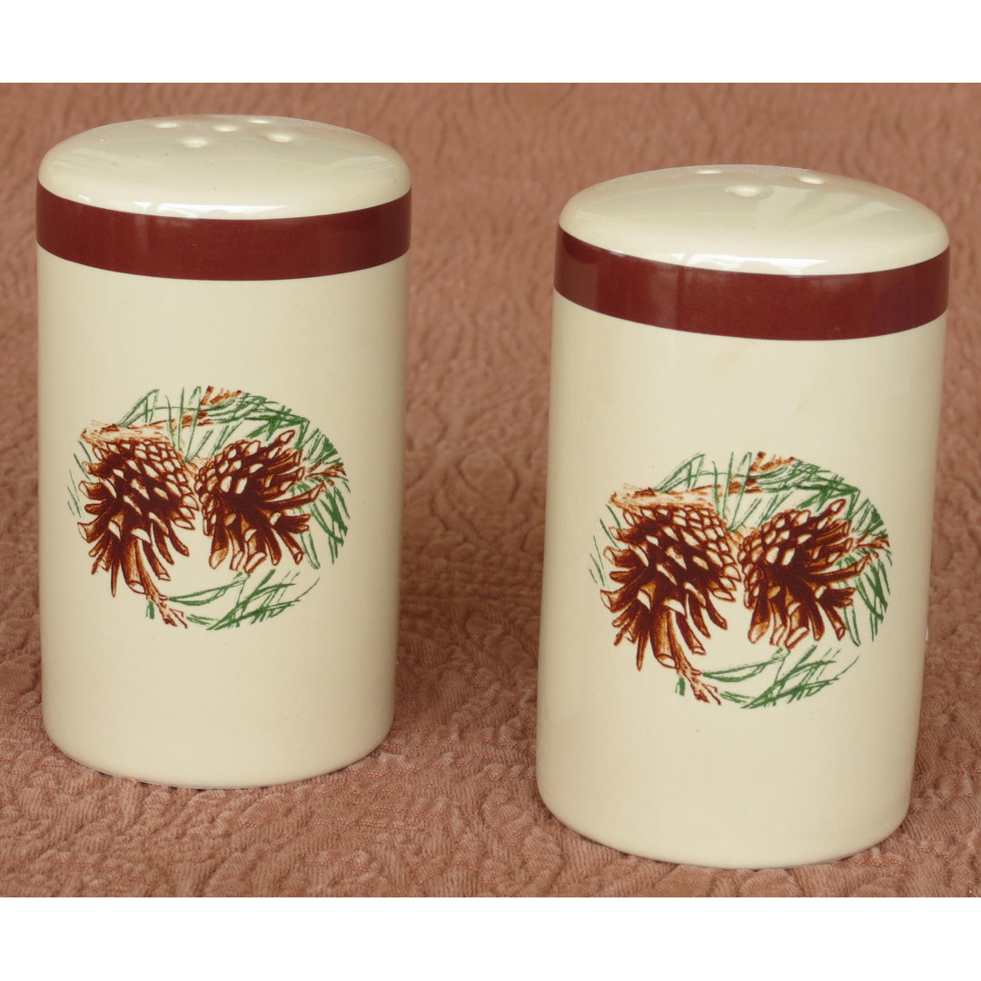 West Creation Pine Cone Salt and Pepper Shaker Set West Creation