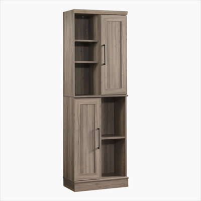 Armoire de rangement, finition brun-gris