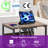 Kohaku 23” 2-Drawer End Table with USB Port and Touch Control, Nightstand with LED Light