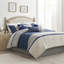 Édredon 7 pièces bleu roi - Faux suède, suède confortable-124523646-124523647