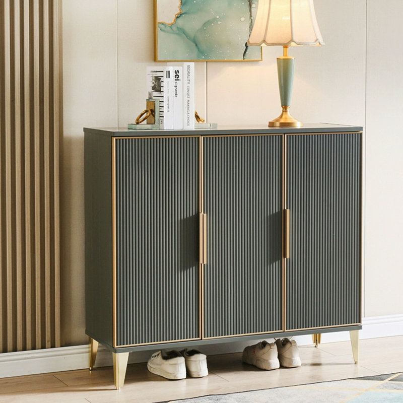 Black Aluminum Shoe Storage