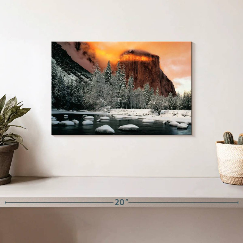 Alvord El Capitan Mountain Winter Glow, H 8 po x l 12 po